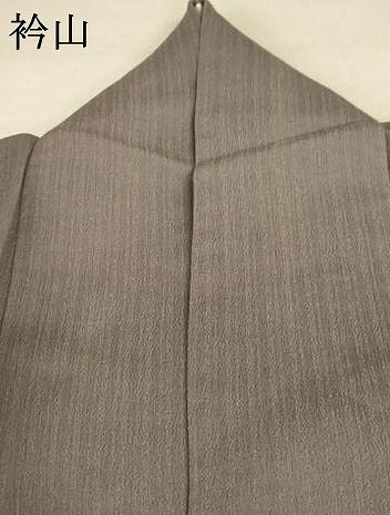 平和屋着物＊夏物 色無地 紗 茶鼠色 正絹 逸品 AABC1862jd