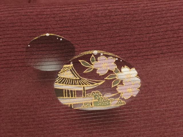 平和屋着物＊夏物 訪問着 絽 手描き 風景文 水玉 暈し染め 正絹 逸品 AABC1864jd