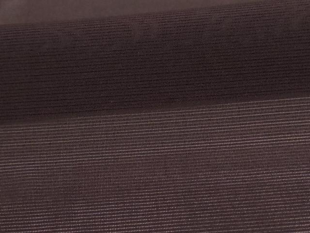 平和屋着物＊夏物 色無地 絽 黒紅色 正絹 逸品 AABC1865jd