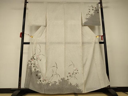 平和屋着物＊夏物 訪問着 絽 草花文 正絹 逸品 未使用 AABC1870jd
