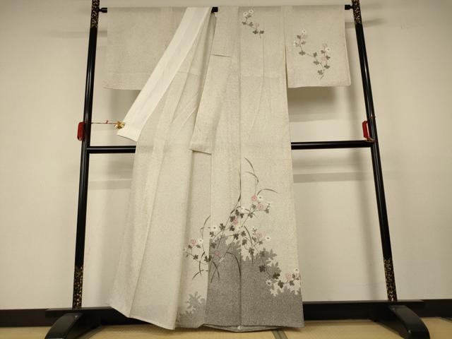 平和屋着物＊夏物 訪問着 絽 草花文 正絹 逸品 未使用 AABC1870jd