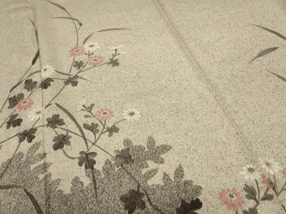 平和屋着物＊夏物 訪問着 絽 草花文 正絹 逸品 未使用 AABC1870jd
