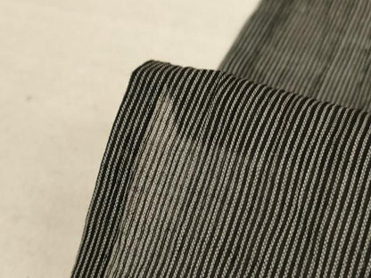 平和屋着物＊夏物　本場小千谷ちぢみ　縞　麻　逸品　AABC1872jd