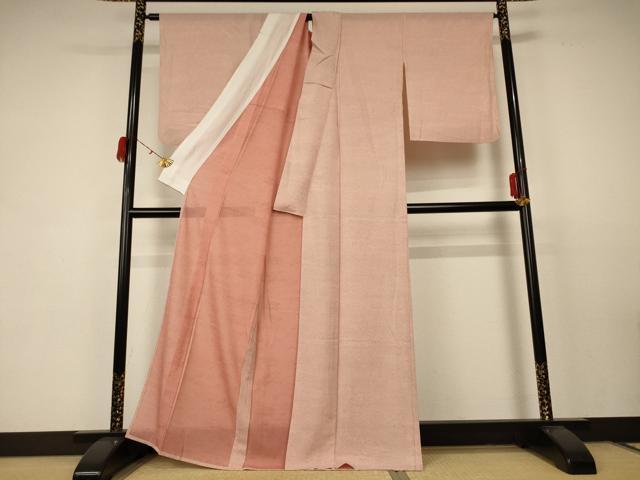 平和屋着物＊夏物 小紋 絽 霞文 正絹 逸品 AABC1873jd
