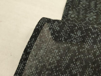平和屋着物＊夏物 紗紬 幾何学文様 正絹 逸品 AABC1874jd