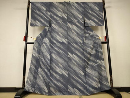 平和屋着物＊夏物 小紋 絽 霞文 正絹 逸品 AABC1878jd