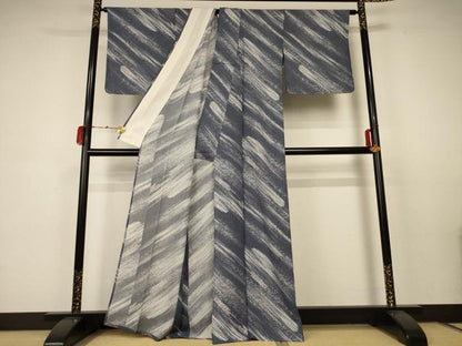 平和屋着物＊夏物 小紋 絽 霞文 正絹 逸品 AABC1878jd
