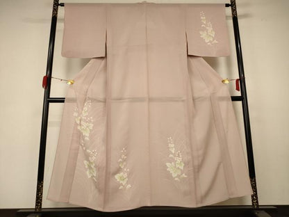 平和屋着物＊夏物 訪問着 絽 草花文 正絹 逸品 AABC1880jd