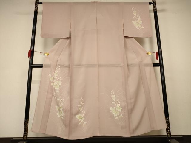 平和屋着物＊夏物 訪問着 絽 草花文 正絹 逸品 AABC1880jd