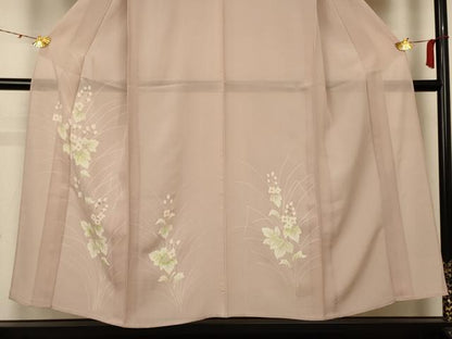 平和屋着物＊夏物 訪問着 絽 草花文 正絹 逸品 AABC1880jd