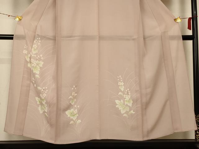 平和屋着物＊夏物 訪問着 絽 草花文 正絹 逸品 AABC1880jd