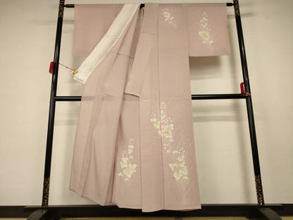平和屋着物＊夏物 訪問着 絽 草花文 正絹 逸品 AABC1880jd