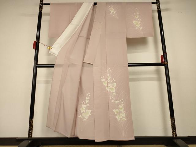 平和屋着物＊夏物 訪問着 絽 草花文 正絹 逸品 AABC1880jd
