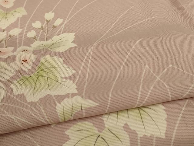 平和屋着物＊夏物 訪問着 絽 草花文 正絹 逸品 AABC1880jd