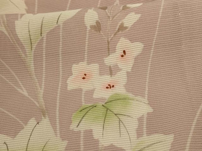 平和屋着物＊夏物 訪問着 絽 草花文 正絹 逸品 AABC1880jd