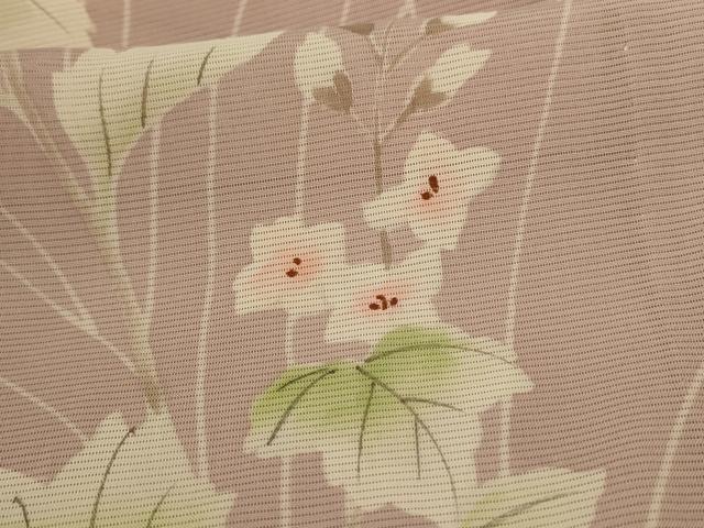 平和屋着物＊夏物 訪問着 絽 草花文 正絹 逸品 AABC1880jd