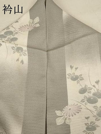 平和屋着物＊夏物 小紋 絽 草花間道 やまと誂製 正絹 逸品 AABC1881jd
