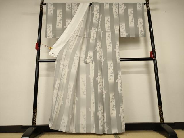 平和屋着物＊夏物 小紋 絽 草花間道 やまと誂製 正絹 逸品 AABC1881jd