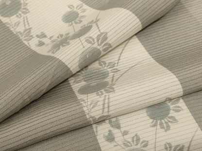 平和屋着物＊夏物 小紋 絽 草花間道 やまと誂製 正絹 逸品 AABC1881jd