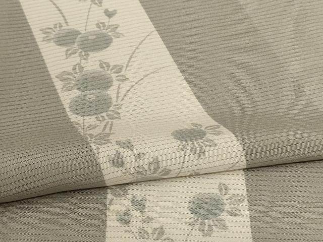 平和屋着物＊夏物 小紋 絽 草花間道 やまと誂製 正絹 逸品 AABC1881jd