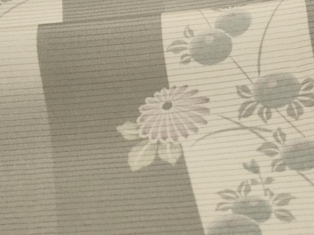 平和屋着物＊夏物 小紋 絽 草花間道 やまと誂製 正絹 逸品 AABC1881jd