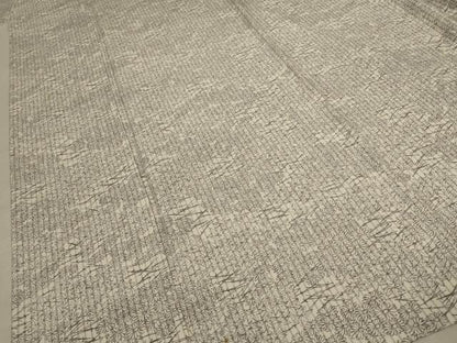 平和屋着物▽上質な小紋　単衣　吹き寄せ文　正絹　逸品　AABC1882jd