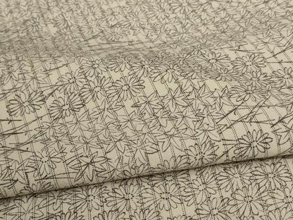 平和屋着物▽上質な小紋　単衣　吹き寄せ文　正絹　逸品　AABC1882jd