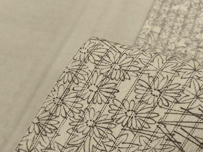 平和屋着物▽上質な小紋　単衣　吹き寄せ文　正絹　逸品　AABC1882jd