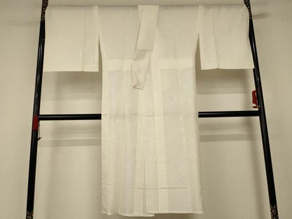 平和屋着物＊夏物 長襦袢 流水文 象牙色 正絹 逸品 AABC1886jd