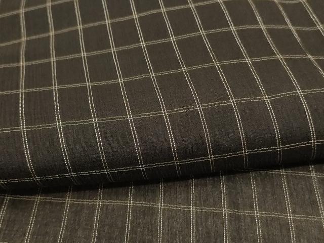平和屋着物＊夏物 紗紬 格子 正絹 逸品 AABC1888jd