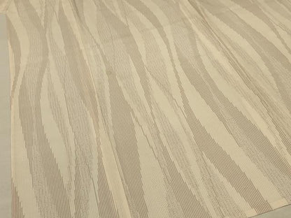平和屋着物＊夏物 小紋 紗 変わり縞 正絹 逸品 未使用 AABC1889jd