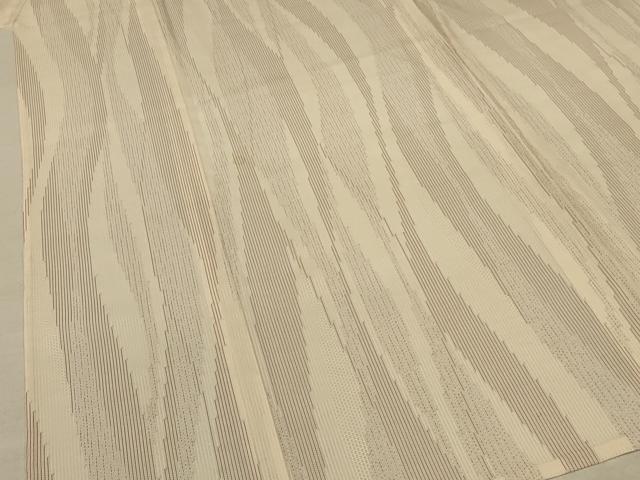 平和屋着物＊夏物 小紋 紗 変わり縞 正絹 逸品 未使用 AABC1889jd