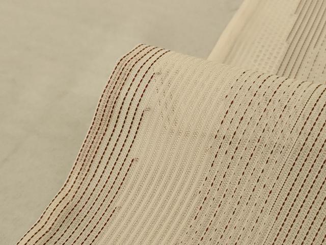 平和屋着物＊夏物 小紋 紗 変わり縞 正絹 逸品 未使用 AABC1889jd