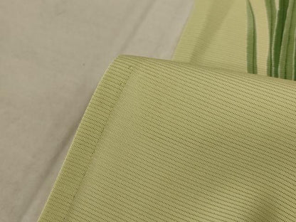 平和屋着物＊夏物 小紋 絽 草花文 金銀彩 正絹 逸品 AABC1890jd