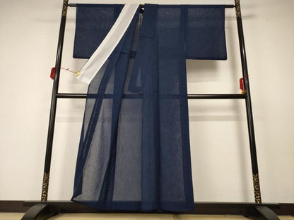 平和屋着物＊夏物 色無地 紗 褐返色 AABC1891jd