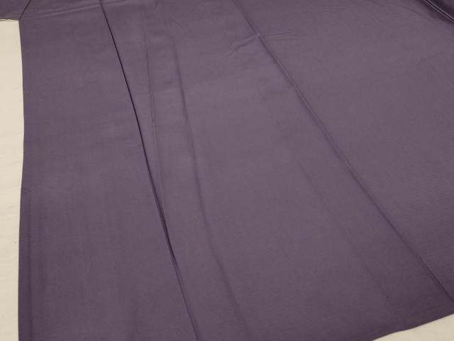 平和屋着物＊夏物 色無地 絽 葡萄鼠色 正絹 逸品 AABC1893jd