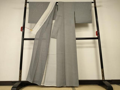 平和屋着物＊夏物 江戸小紋 絽 鮫小紋柄 正絹 逸品 AABC1896jd