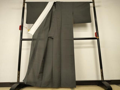 平和屋着物＊夏物 小紋 紗 縞 洗える着物 AABC1898jd