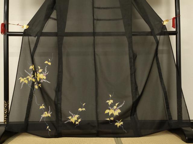 平和屋着物＊夏物 訪問着 絽 草花文 正絹 逸品 AABC1903jd