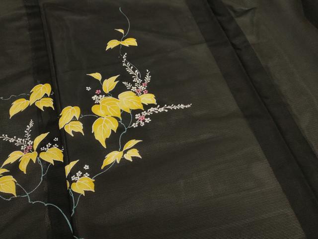平和屋着物＊夏物 訪問着 絽 草花文 正絹 逸品 AABC1903jd
