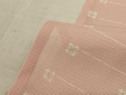 平和屋着物＊夏物 小紋 絽 花間道 洗える着物 AABC1909jd