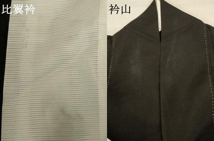 平和屋着物＊夏物 黒留袖 絽 風景舞鶴文 金彩 正絹 逸品 AABC1918jd