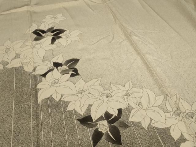 平和屋着物＊夏物 訪問着 絽 草花文 正絹 逸品 AABC1919jd