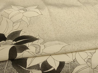 平和屋着物＊夏物 訪問着 絽 草花文 正絹 逸品 AABC1919jd