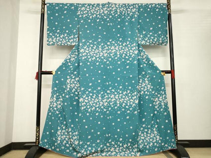 平和屋着物●訪問着　舞桜文　正絹　逸品　AABC1925ck