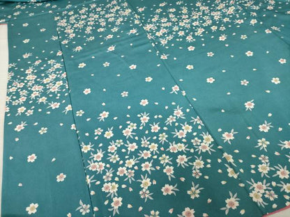 平和屋着物●訪問着　舞桜文　正絹　逸品　AABC1925ck