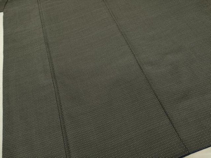 平和屋着物●男性　紬　アンサンブル　亀甲文様　正絹　逸品　AABC1954ck