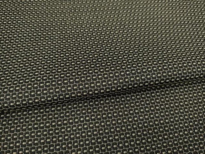 平和屋着物●男性　紬　アンサンブル　亀甲文様　正絹　逸品　AABC1954ck