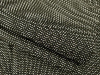平和屋着物●男性　紬　アンサンブル　亀甲文様　正絹　逸品　AABC1954ck