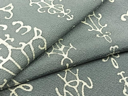 平和屋着物▽上質な小紋 単衣 飾花文 正絹 逸品 AABC2202jh
